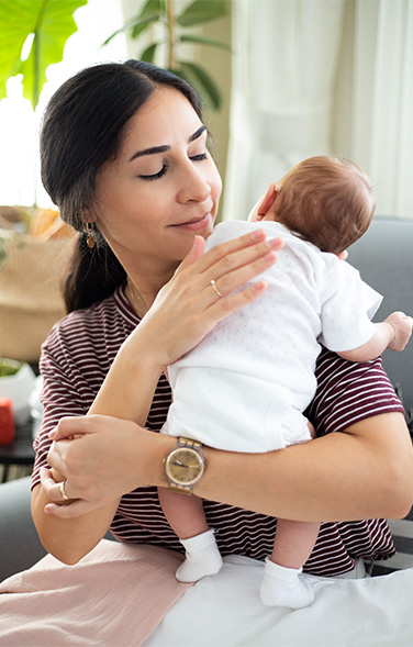 If the latch is uncomfortable, remove baby from your breast after a few minutes and help him re-latch.