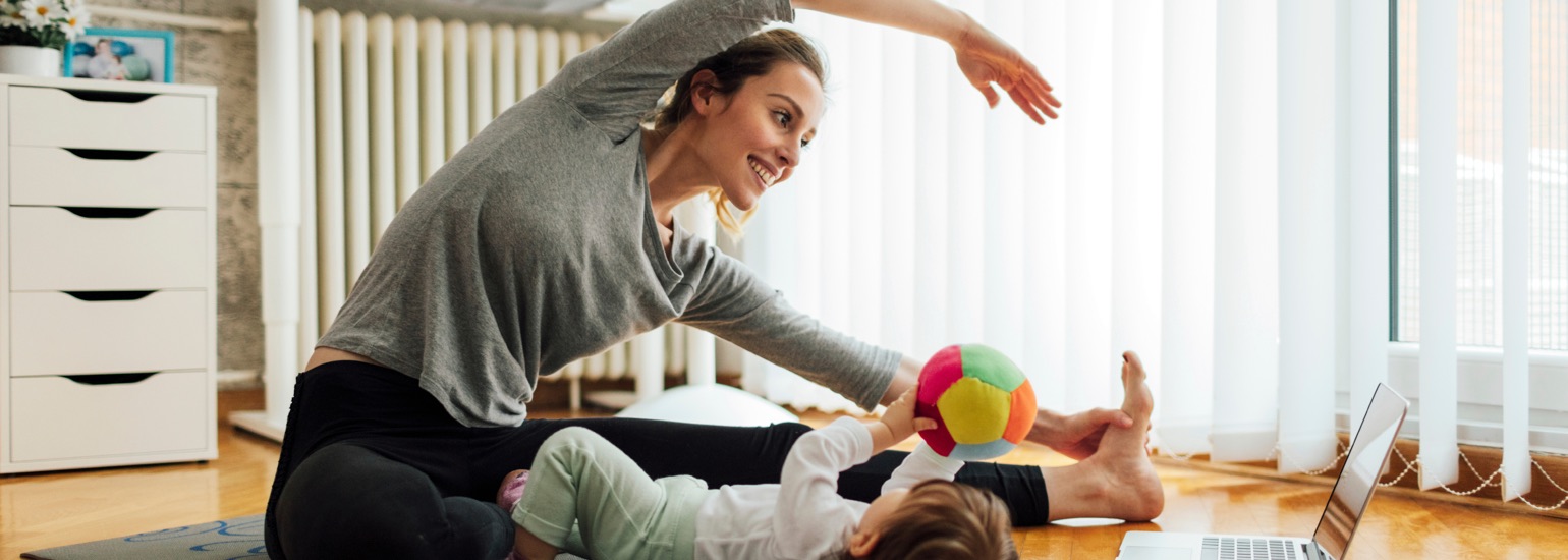 Eating right and exercising are key to making sure mom is healthy and happy.