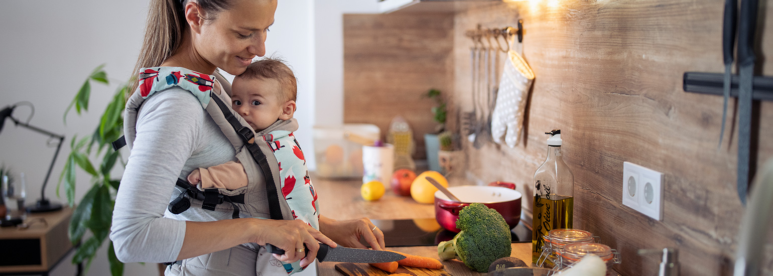 Eating right and exercising are key to making sure mom is healthy and happy.